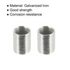sourcing map Pack of 15 Thread Reducing Nuts Insert M12
