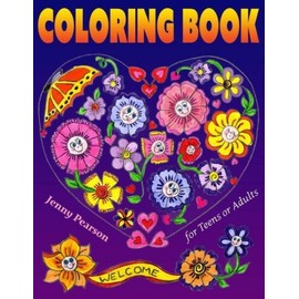 Coloring Book For Teens Or Adults: Stress Relief & Relaxation (Marker Frien...