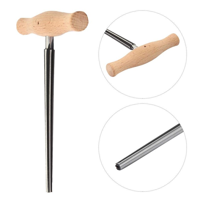 RiToEasysports Violin Reamer 1:30 Conical with Wooden Handle for 3/4