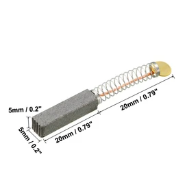 uxcell 15pcs Carbon Brushes,for Electric Motor,20mmx5mmx5mm,Power Tool,Hand Drill,Blower,Blender,Replacement Repair Part
