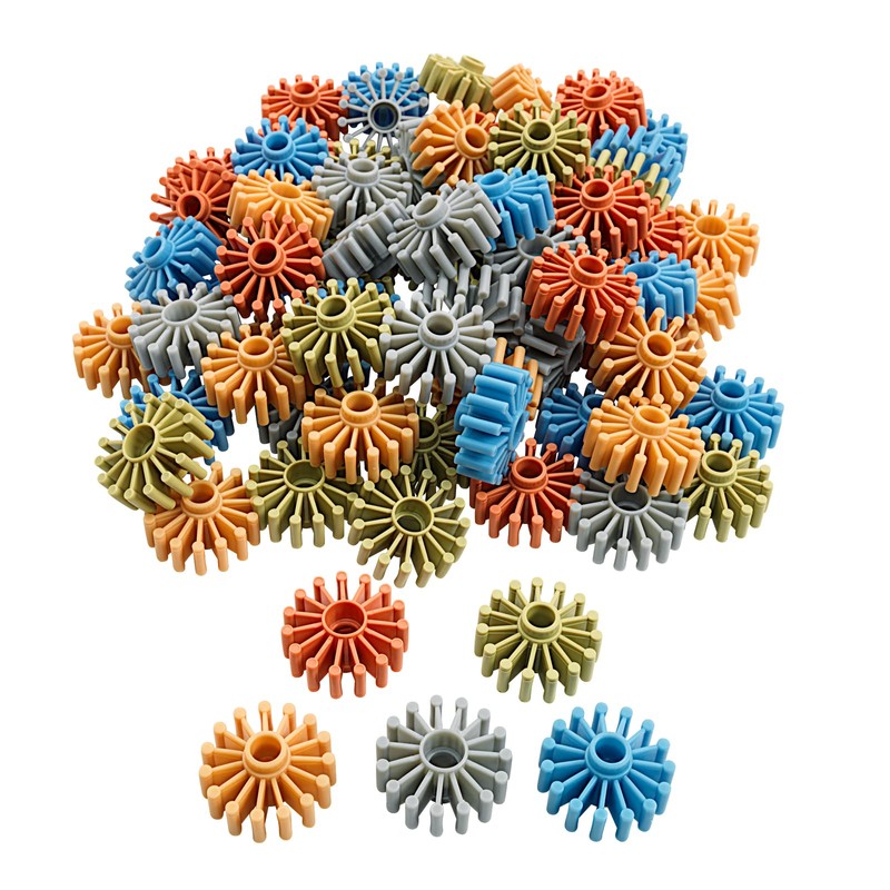 Excellerations Natural Tones Building Wheels - 75 Pieces