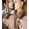 TIANCI FBYJS 8 Pairs Stainless steel Ear Tunnels Earrings Silicone