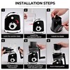 SUSTEAS Rotary Cheese Grater with Handle,Vegetable Slicer with 6 Interchangeable
