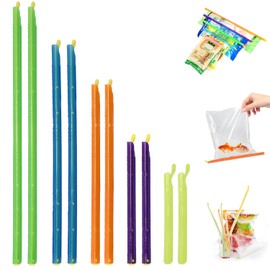 Bag Retainer Clips, Sealing Clips, 5 Colors, 2 Specifications, 10/15 Pack, For Food Storage, Moisture-Proof, Antioxidation, Reusable Kitchen Goods, Long Lasting Freshness (Set of 10)