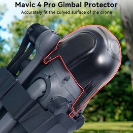 Craznick Mavic 4 Pro Gimbal Protector - Lens Cover for DJI Mavic 4 Pro Drone Accessories Camera Cap Gimbal Guard Replacement Dustproof Part