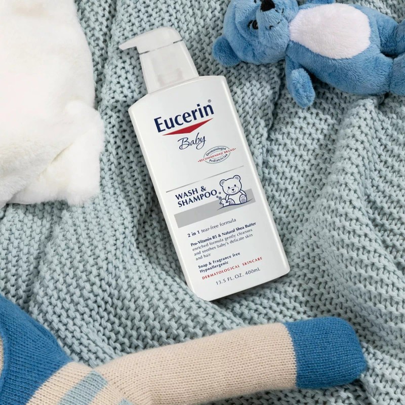 Baby 3 Pack Eucerin Baby Wash & Shampoo Jabon Liquido