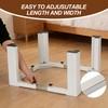 Adjustable Washer Dryer Pedestal, 12” Heavy Duty Stand (1200 lbs),