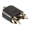 com-four® Y-Adaptor Jack Socket 3.5 mm Stereo - 2 x