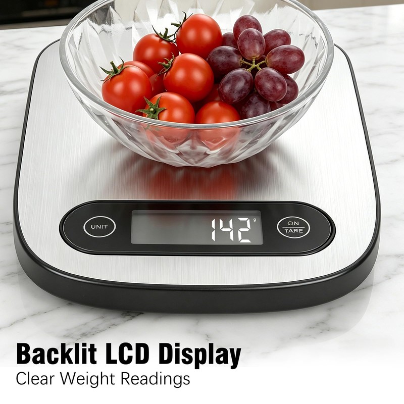 Food Scale, 11lb Kitchen Scale with 6 Units Tare Function