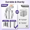 304 Stainless Steel Airtight Canister for Kitchen, 1.59Gal Canisters Container