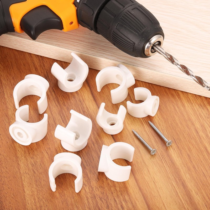 sourcing map 25 Pcs PEX Clips Pipe, 3/4 Inch PVC