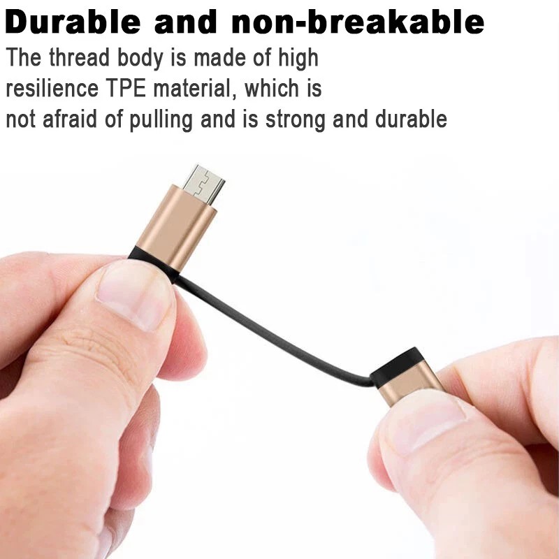 Universal 2 In1 Type C Micro USB Male To USB