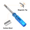 sourcing map 4Pcs SL2.5 Mini Slotted Screwdriver 2.5mm Magnetic Flat