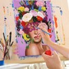 GAROMIA Paint by Numbers Adult DIY Girls Painting Colourful Flowers