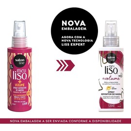 Salon Line - Linha Meu Liso (+ Volume) - Spray Repositor de Massa 120 Ml - (My Straight (+ Volume) - Mass Replenishing Spray 4.05 Fl Oz)