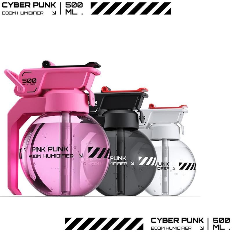 Cyberpunk Design Humidifier, Portable USB Rechargeable Desktop Humidifier, Creative Humidifier for