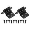 sourcing map 2 Pack Self Closing Cabinet Hinges, 3/8" Overlay