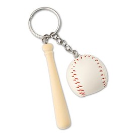 Baseball Keychain Gifts for Boys Girls Sport Ball Keyrings for Baseball Lover Gifts Wooden Bat Keychains Christmas Birthday Gifts for Son Nephew Sports Lover Gifts for Brother Uncle