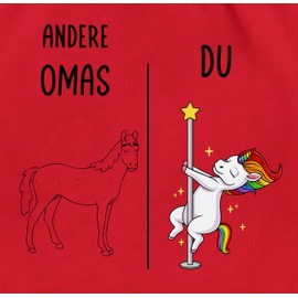 Shirtracer - Gym Bag Backpack - Bags - Other Grandmas Dabbing Unicorn | Grandma Gift Birthday | Grandma Gifts for Christmas | Grandma Birthday Gift | Gifts for Grandmas, 04 Red, Unit size