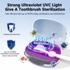 UV Toothbrush Covers Case San itizer and Holder with Light,Toothbrush