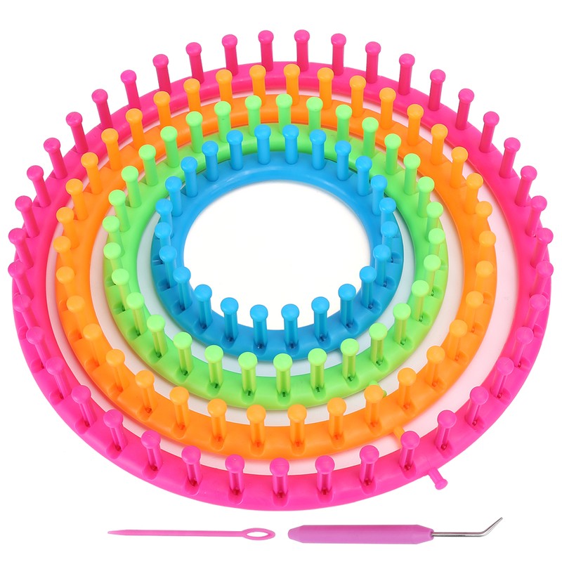 Circle Round Knitting Looms Set Craft Kit Tool with Hook