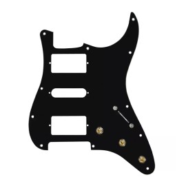 920D 5 Way Pre-Wired HSH Strat Pickguard w/ Blender Pot - Black