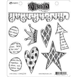 Ranger DYR62318 Dyan Reaveley's Dylusions Cling Stamp Collections 8.5"X7" Star Struck, Multi
