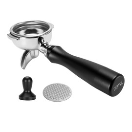 58mm Portafilter 2 Ears Single Spout Compatible with E61 Group Head, Flair 58, ECM, Rocket, Sanremo, Synesso, Slayer, VBM, with Filter Basket and Puck Screen, Anodized Aluminum Handle