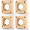 Ensayeer 4 Pack Predator Guards for Birdhouses, Strong Wooden Birdhouse
