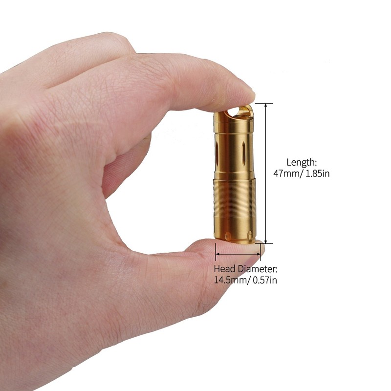 MecArmy X2S Stainless Steel LED Flashlight, Mini EDC Rechargeable Keychain