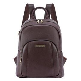 Blofinche Genuine Leather Backpack Purse for Women with Shoulder Strap Small Convertible Daypack Handbag for Lady Work Casual