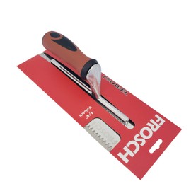 Frosch Stainless Steel V-Notch Tile Trowel (1/4")