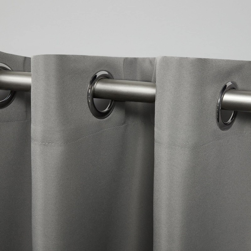 Exclusive Home Indoor/Outdoor Solid Cabana Grommet Top Curtain Panel, Medium