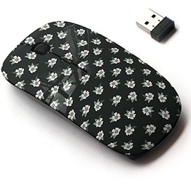 2.4G Wireless Mouse with Cute Pattern Design for All Laptops and Desktops with Nano Receiver - Raster Ornamental Floral