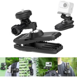 For DJI Osmo Action 5 Pro/INSTA360 GO 3/Insta360 GO 3S/ DJI Action4 Camera Magnetic Stand Universal Magnetic Stand with 1/4 Adapter 360 Degree Magnetic Backpack Clip Insta360X4/X2/X3 Direct