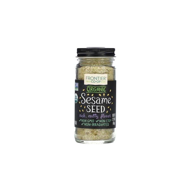 FRONTIER Organic Hulled Sesame Seed, 2.29 OZ