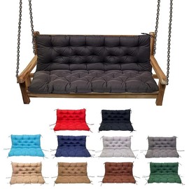 YXMKJOS Swing Cushion Replacement Outdoor Porch Swing Cushions Waterproof Swing Cushions 2-3 Seater Replacement Washable Swing Replacement Cushions, for Outdoor Patio Porch Swing Cushions