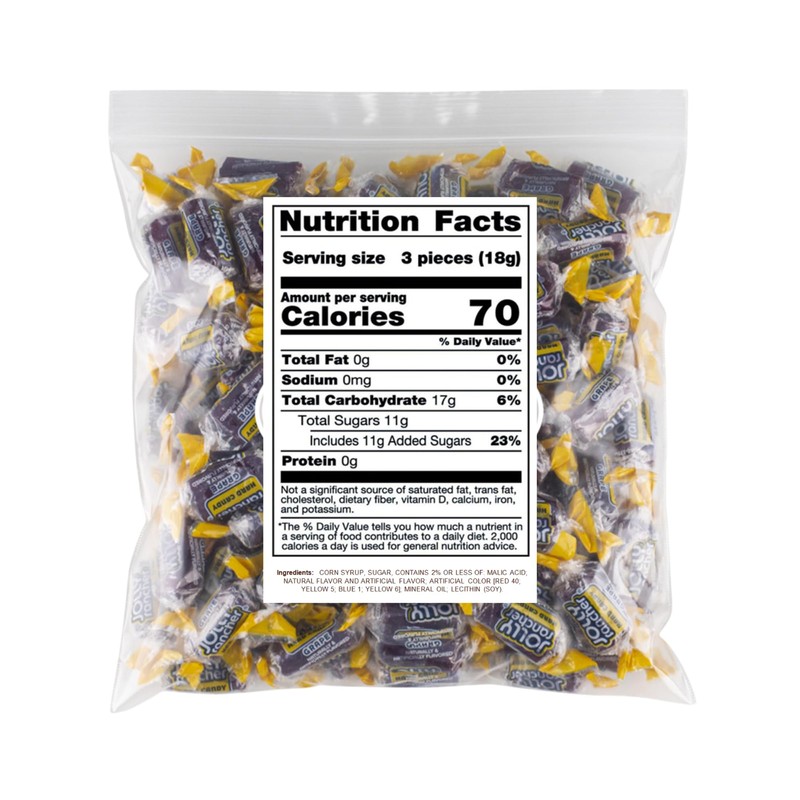 Bulk Grape Hard Candy Bulk Bag 1.5 lbs – Made