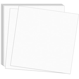 White Cardstock 12x12inch Card Stock Cover Paper 50 Sheet 85lb / 230gsm Thick Craft Paper for Scrapbooking, Home, School, Office, Craft Painting Art Works