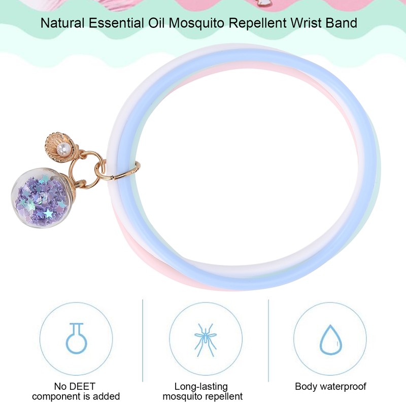 10pcs Delicate Mosquito Repellent Bracelet Essential Oil AntiMosquito Full Waterproof
