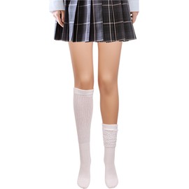 TINTAO Women's Socks Winter Wool Thick Knit Thermal Casual Crew Socks Slouch Calf Boot Socks Gift Socks,Size 5-11#W789 (Polyester Blend, Colored D11)