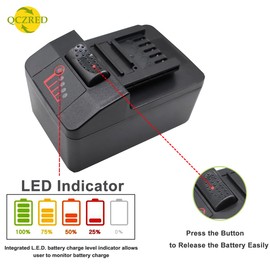 QCZRED 2pcs 18V 4000mAh CTB8185 Battery 72Wh for Snap On CTB7185 CTB8187 Compatible with Snap CT7850 CTL7850 CT8810 CDR7850H Power Tool Battery