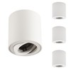Gleonlux LED Surface-Mounted Spotlight, Flat Swivelling Spot Light, 230 V