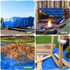 Rugged Rhino All Weather 100% Waterproof Heavy Duty Tarp, 5