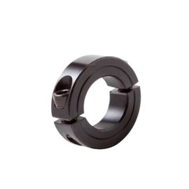 1 1/4" Bore Double Split Shaft Collar - Clamping Shaft Collar - Double Split Clamping Collar - Black Oxide Finish (4, 1 1/4")