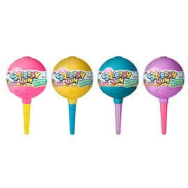 JA-RU Squeesh Yum Lollipop Surprise with Mini Mochi Squishy Animals Inside (4 Pack, 5 Mini Mochi Squishies Each) Kids Anger Management Toys, Bulk Party Favors. 3336-4s