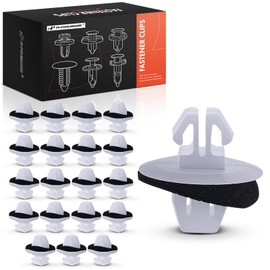 A-Premium 20PCS Nylon Rocker Panel Moulding Clip Retainer with Sealer Compatible with Toyota RAV4 1996-2010, Previa 1991-1997 & Pontiac Vibe 2003-2010
