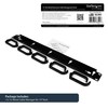 StarTech.com 19” Server Rack Cable Management Panel w/ D-Ring Hooks