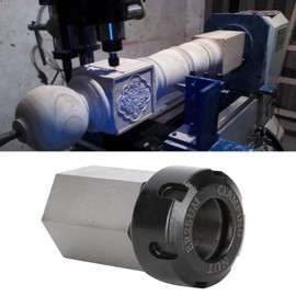 Garosa Hex ER25 Collet Block 42mm OD 21mm ID High Carbon Steel for CNC Lathe Tool Engraving Machine