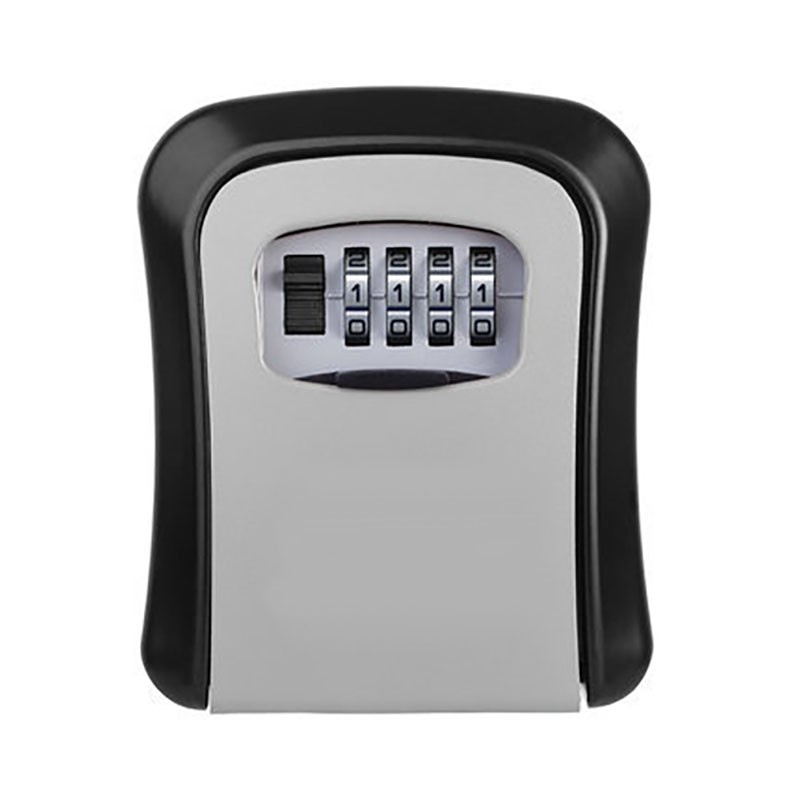 Key Box Wall Mounted 4 Digit Aluminium Alloy Simple Safe